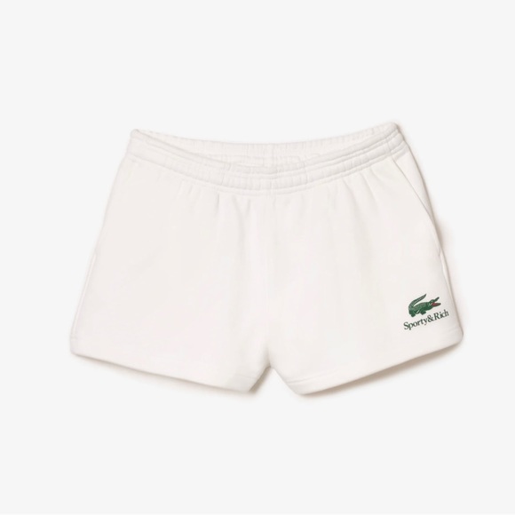Sporty & Rich Pants - Brand New- Sporty & Rich Lacoste Serif Disco Short in Farine 🐊✨